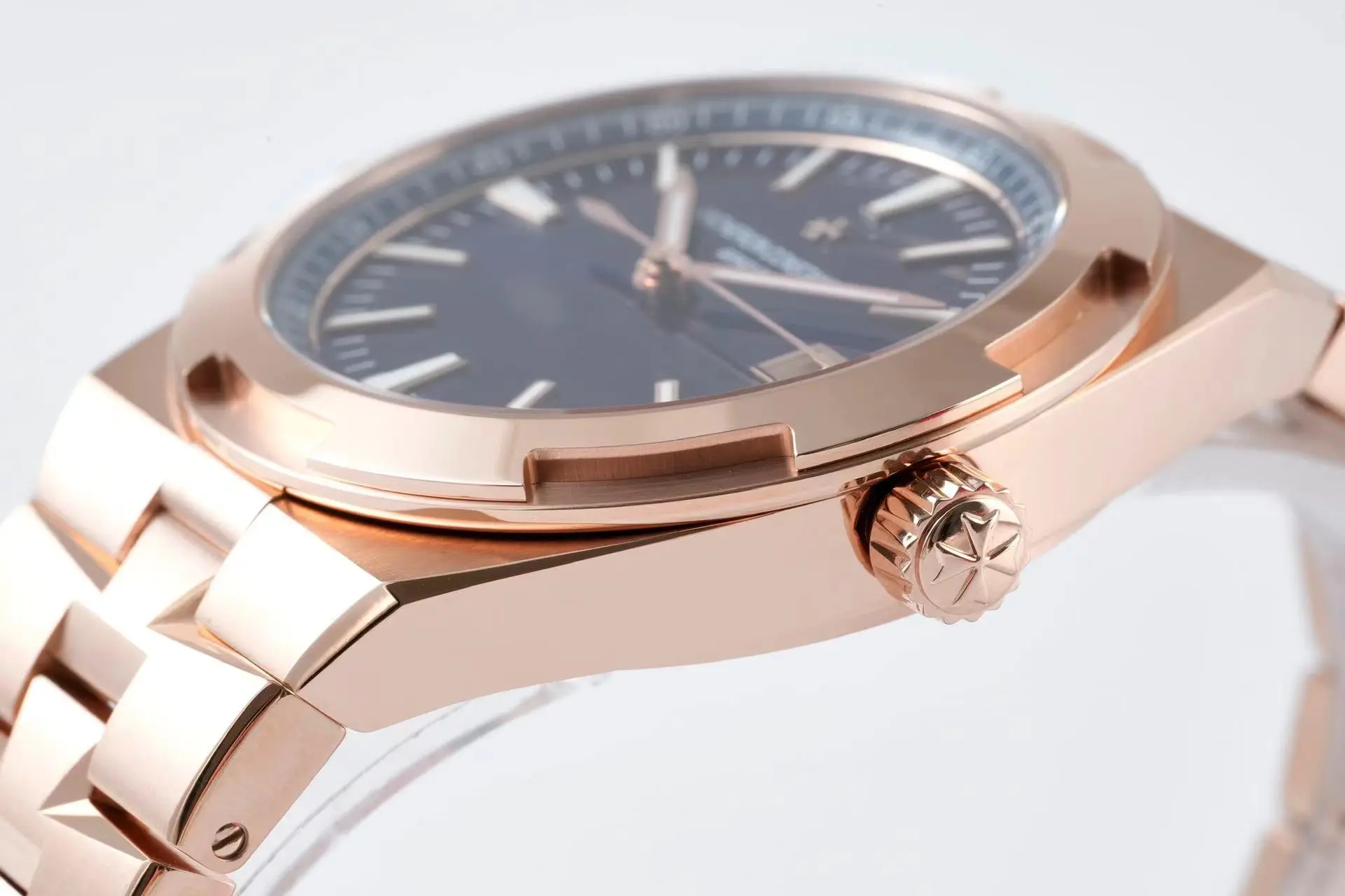 TWA Factory Vacheron Constantin Overseas 4500V Series – Rose Gold Case, Blue Dial, Automatic Super Clone Watch – Best Replica Quality - 图片 6
