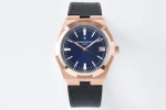 TWA Factory Vacheron Constantin Overseas 4500V Series – Rose Gold Case, Blue Dial, Rubber Strap Best Replica Watch