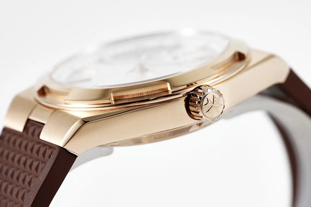 TWA Factory Vacheron Constantin Overseas Automatic Watch – Rose Gold Case, Brown Strap, Interchangeable Band System, Super Clone Watch - 图片 7