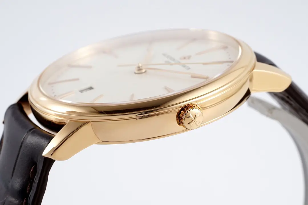 TWA Factory Vacheron Constantin Patrimony 85180 Series Watch – Gold Case, Brown Leather Strap, Minimalist Design, Best Super Clone Watches - 图片 6