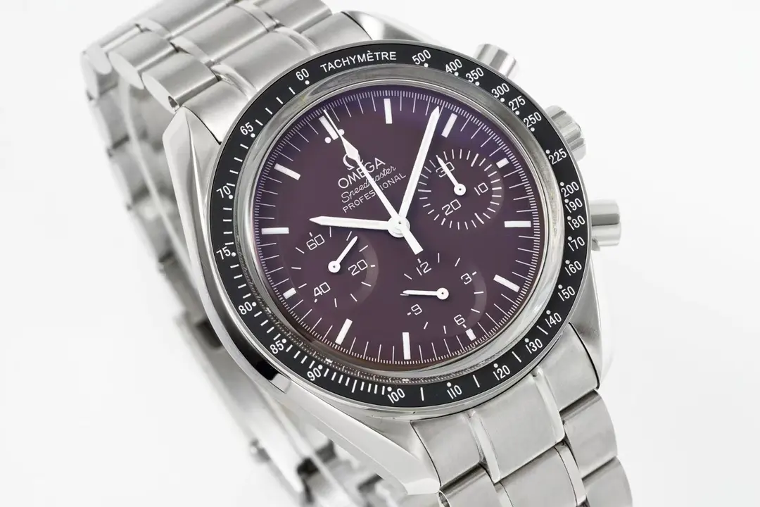 UR Factory Omega Speedmaster 9300 Burgundy Dial Steel – VSF Watches Collection - 图片 3