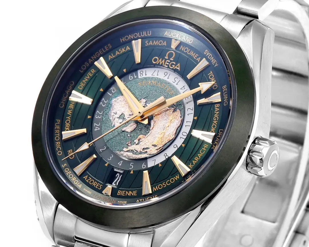 UR Factory OMEGA Speedmaster World Time OT1 Green Steel – Premium VSF Watches - 图片 3