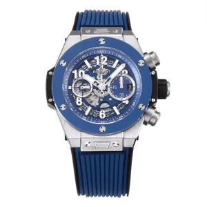 V6 Factory Hublot Big Bang Watch – Blue Chronograph with Skeleton Dial, Automatic Movement, Titanium Case, Super Clone Design