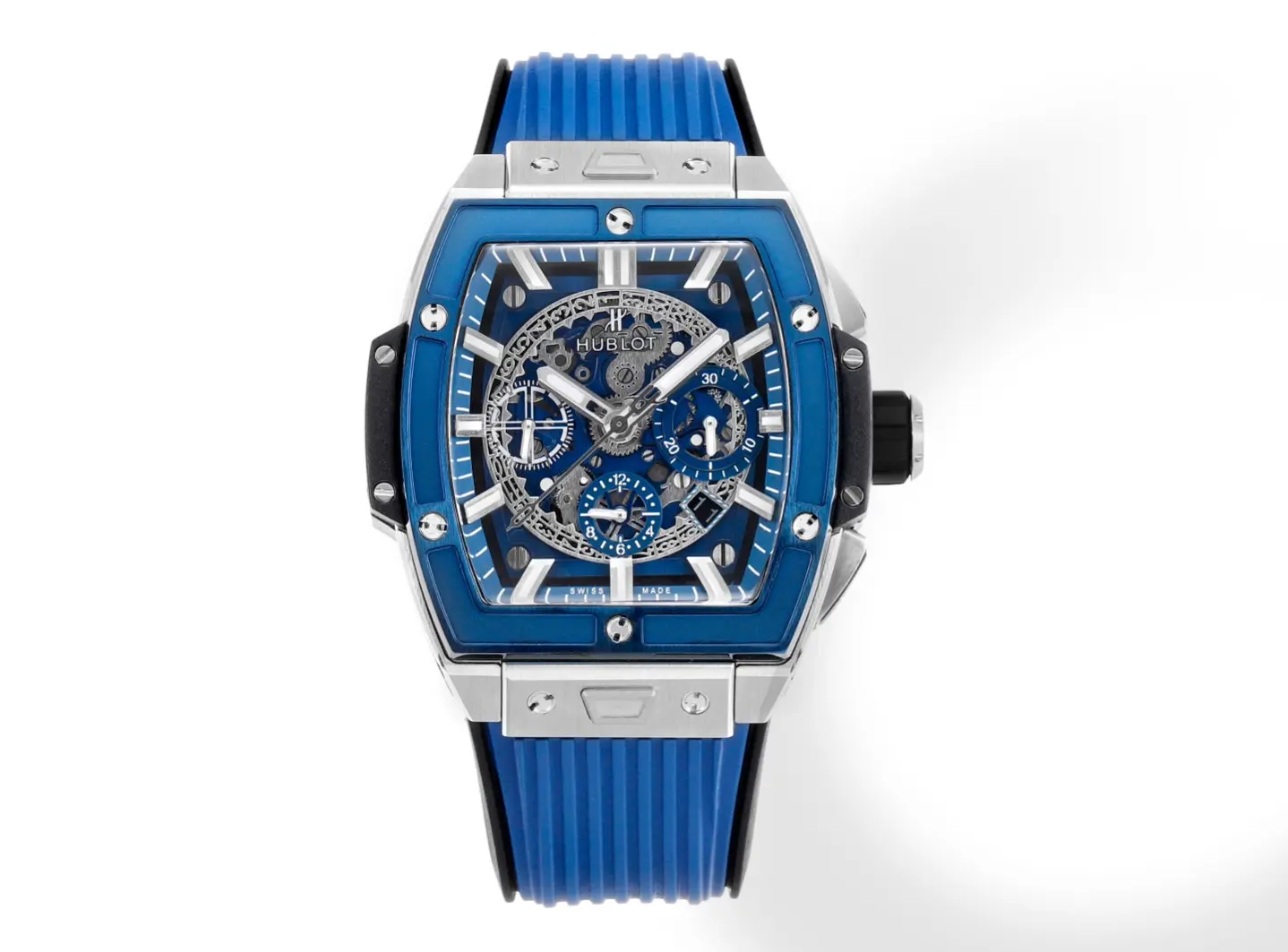 V6 Factory HUBLOT Spirit of Big Bang Blue Titanium & Resin Limited Edition Watch – Model 642.NX.0170.RX – Best Replica Watch