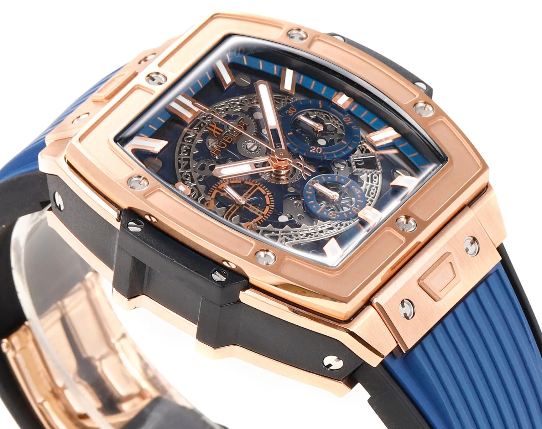 V6 Factory Hublot Spirit of Big Bang King Gold Blue Limited Edition Super Clone Watch – Model 642.NX.0170.RX - 图片 3