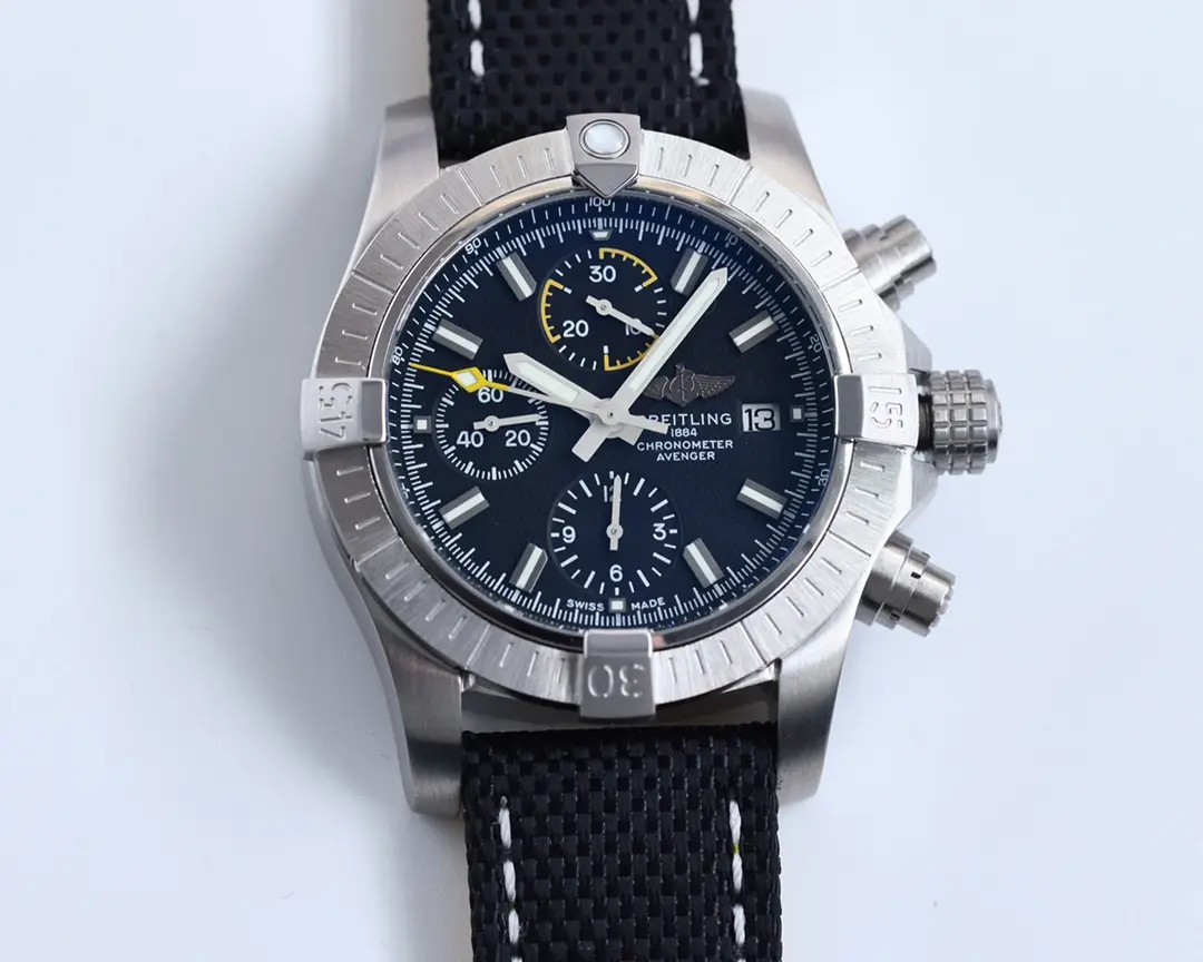 V7 Factory Breitling Avenger Chronograph 43 Blue Fabric – Super Clone Watch Replica - 图片 8