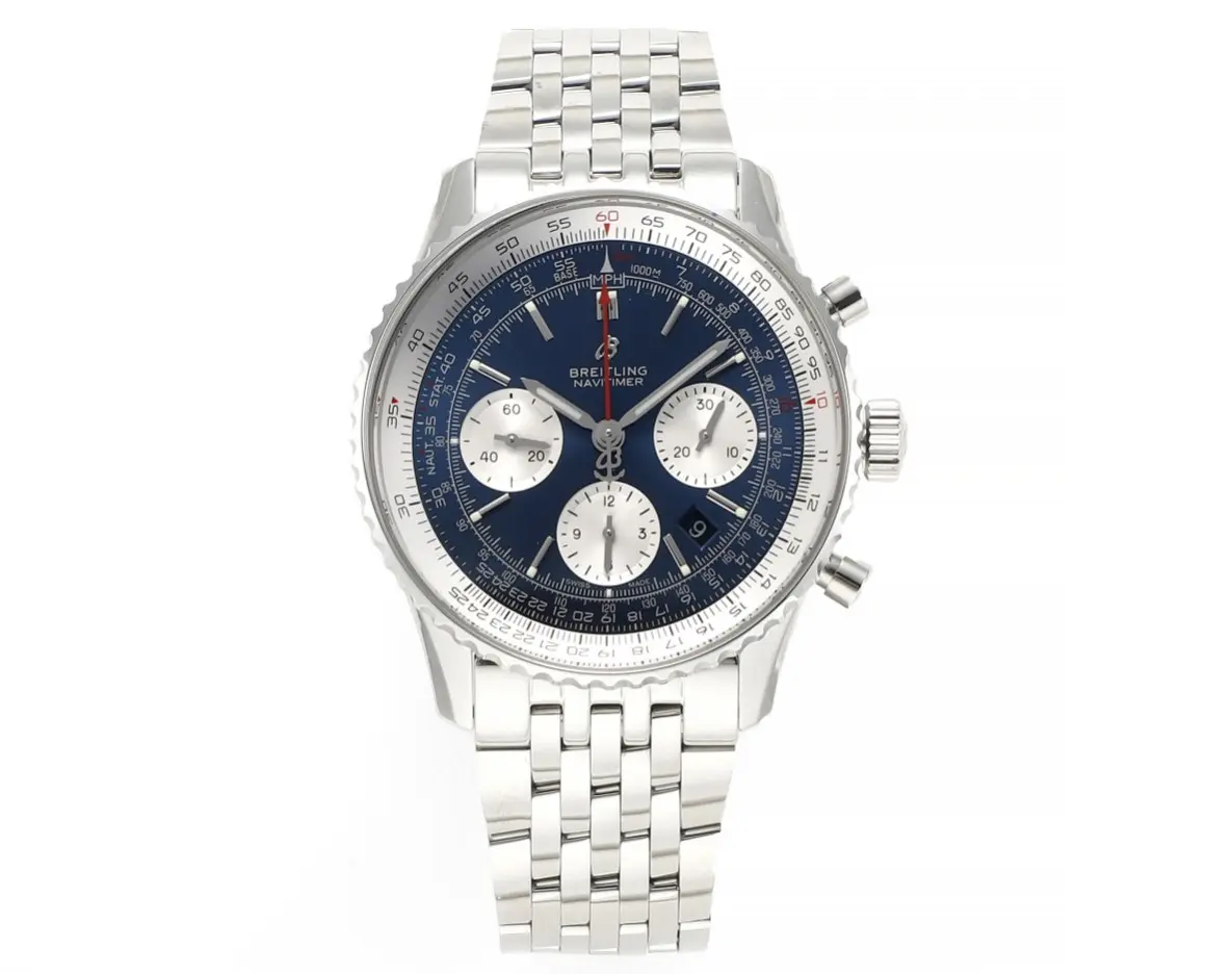 V7 Factory Breitling Navitimer 1 B01 Chronograph Blue Steel – Premium Super Clone Watch