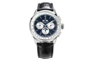 V7 Factory Breitling Premier B01 Chronograph Blue Dial Leather – Super Clone Watches