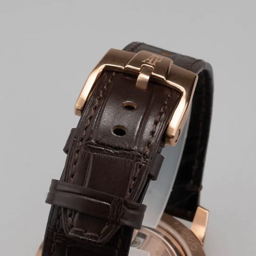 V9 Factory Audemars Piguet Code 11.59 White Dial Brown Leather – Premium Super Clone Watch Replica - 图片 9