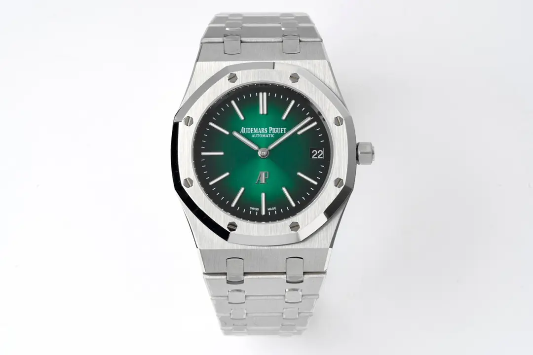 V9 Factory Audemars Piguet Royal Oak 15202 Green Steel Super Clone Watch – Premium Replica