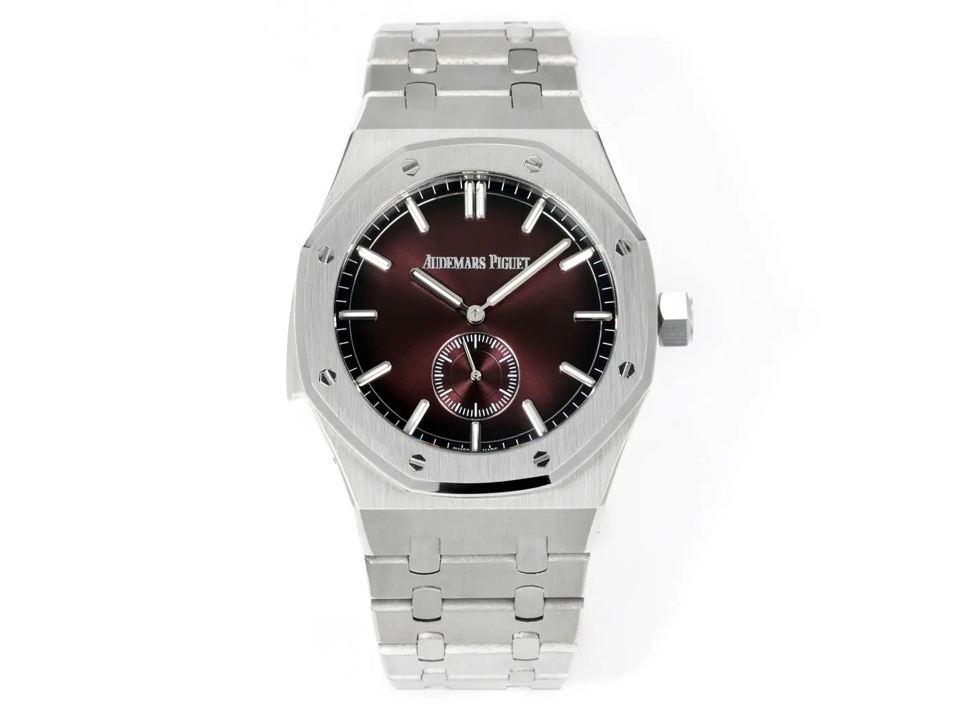 V9 Factory Audemars Piguet Royal Oak 26591IP Burgundy Steel Super Clone Watch