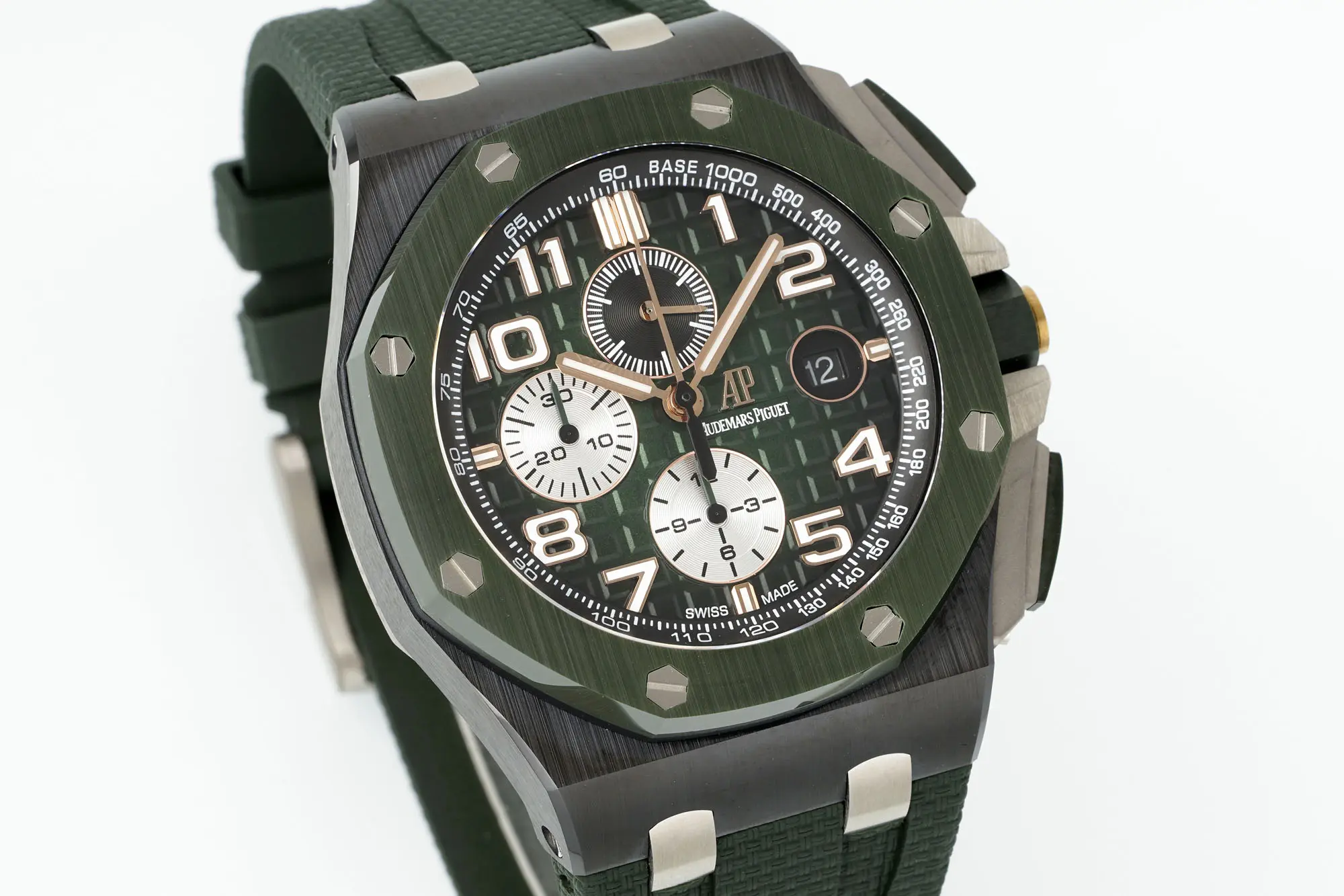 V9 Factory Audemars Piguet Royal Oak Offshore 26400 Green Super Clone Watch - 图片 2