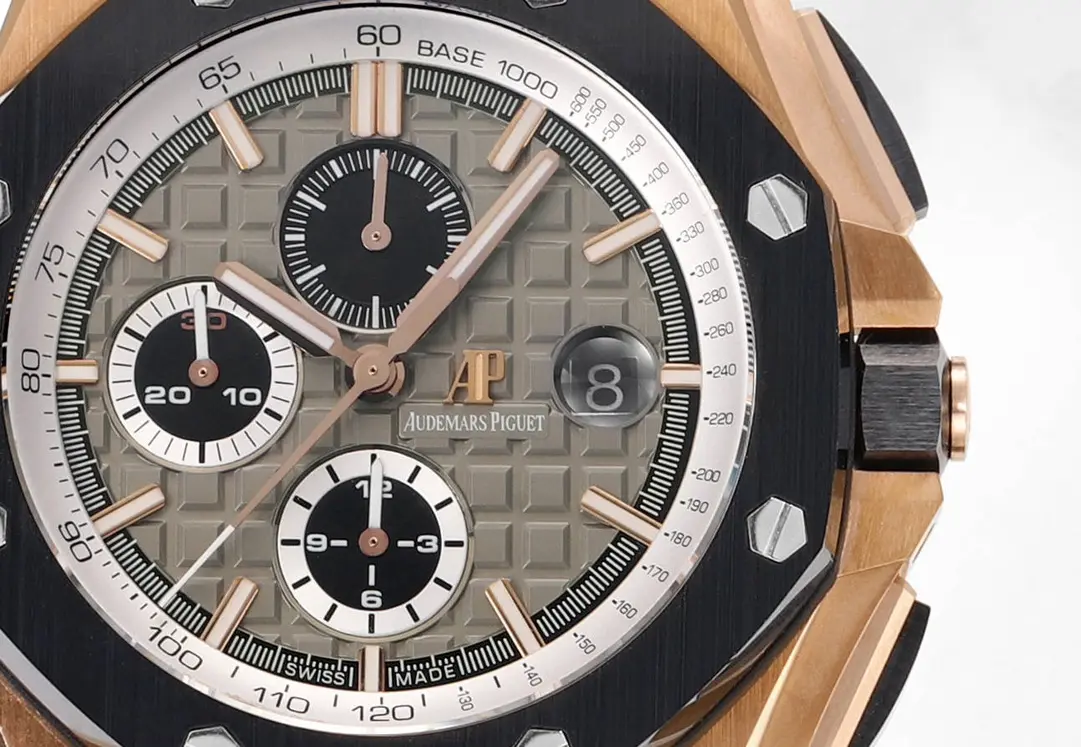 V9 Factory Audemars Piguet Royal Oak Offshore Rose Gold Black Super Clone Replica Watch - 图片 2