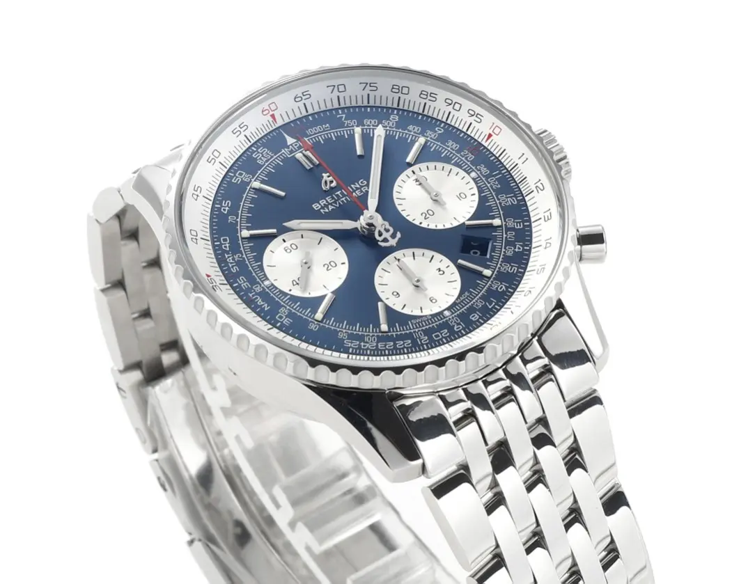 V9 Factory Breitling Navitimer 1 B01 Chronograph Blue Steel – Premium Super Clone Watch - 图片 2