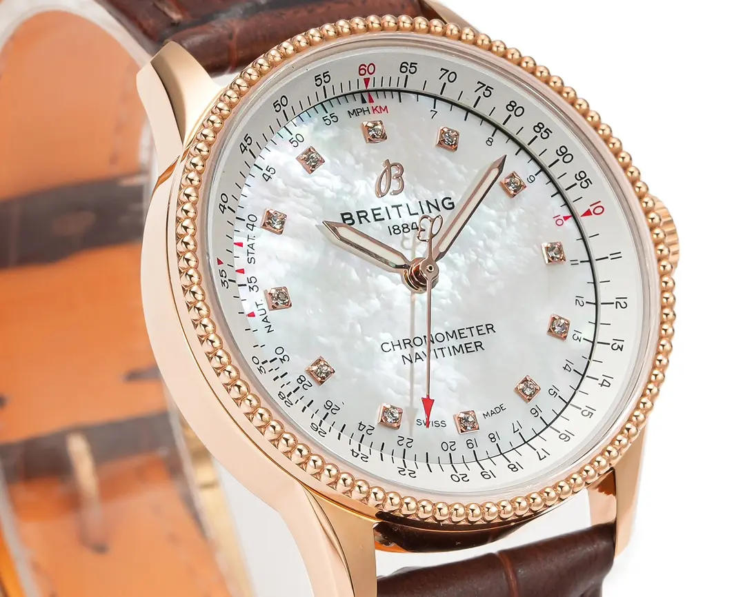 V9 Factory Breitling Navitimer Automatic Brown Leather – Super Clone Watch Masterpiece - 图片 4