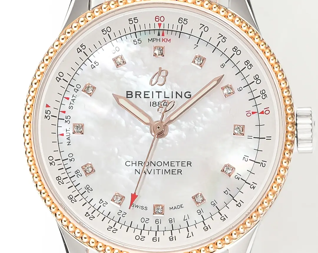 V9 Factory Breitling Navitimer Automatic White Leather – Premium Super Clone Watch - 图片 3