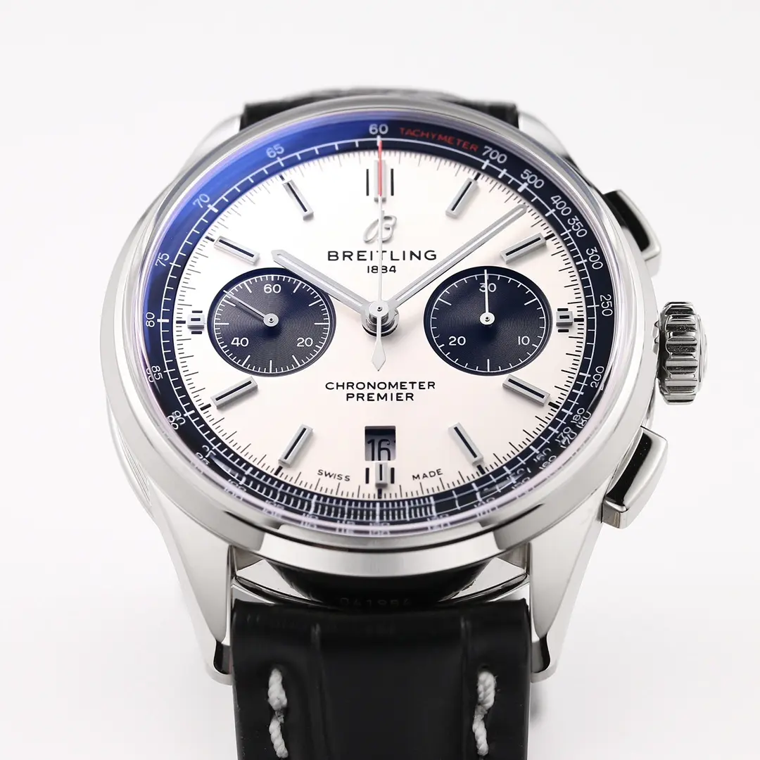 V9 Factory Breitling Premier B01 Chronograph White Black – Super Clone Luxury Watch - 图片 8