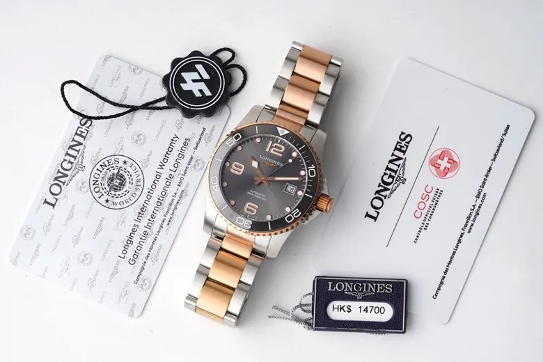 V9 Factory Longines Conquest VHP Two Tone Watch Black – Best Super Clone Edition - 图片 9