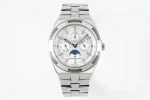 PPF Factory Vacheron Constantin Overseas 4300V Perpetual Calendar Watch – Silver Dial, Stainless Steel Bracelet, Best Super Clone Edition