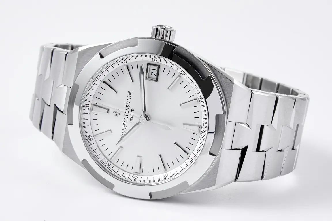 PPF Factory Vacheron Constantin Overseas 4500V Series – Silver Stainless Steel Automatic Watch with Date Display – Best Super Clone Watch - 图片 3