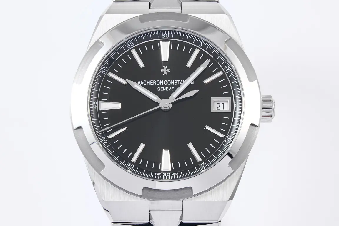 PPF Factory Vacheron Constantin Overseas 4500V Series – Silver Stainless Steel Super Clone Watch with Black Dial, Automatic Movement, Best Replica Quality - 图片 2