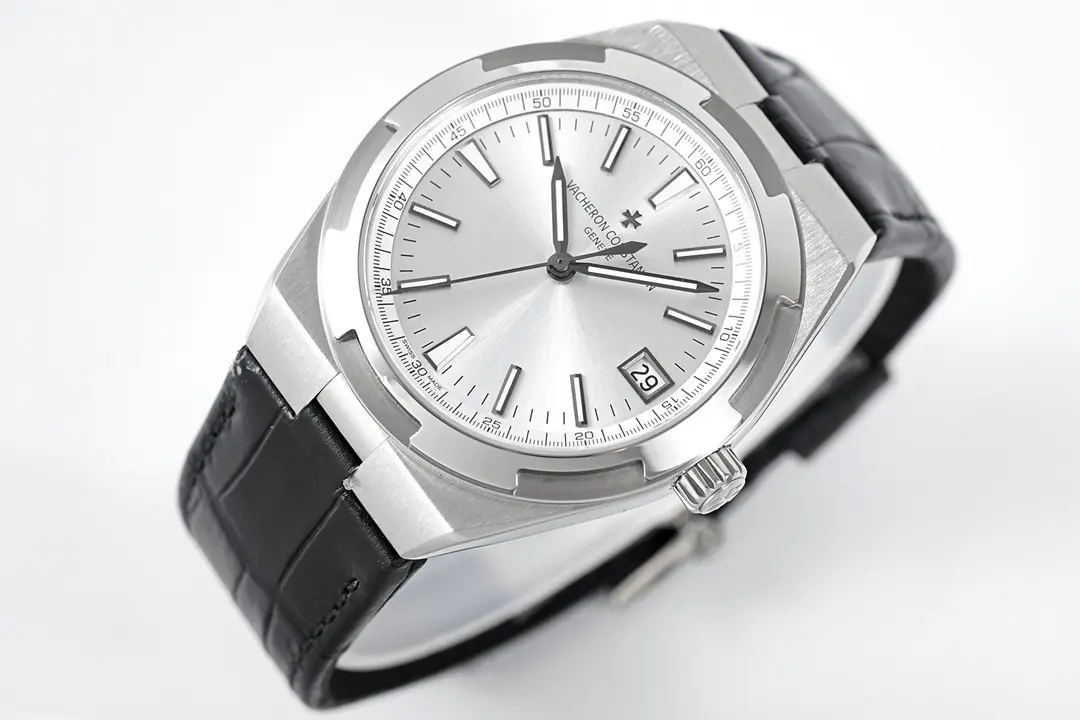 PPF Factory Vacheron Constantin Overseas Automatic Watch – Silver Dial, Black Rubber Strap, 41mm Stainless Steel Case, Best Super Clone Quality - 图片 3