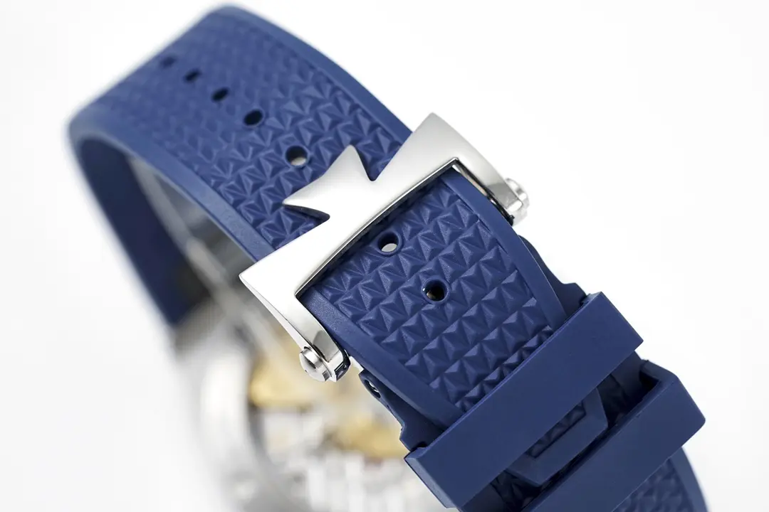 PPF Factory Vacheron Constantin Overseas Blue Dial Stainless Steel Watch with Interchangeable Rubber Strap – 41mm – Super Clone Watches Quality - 图片 9