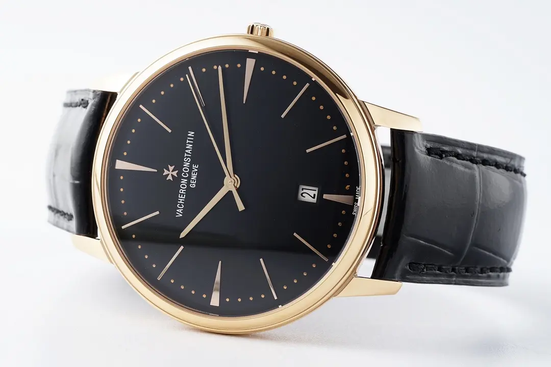 PPF Factory Vacheron Constantin Patrimony 85180 Series Watch – Rose Gold Case, Black Dial, Leather Strap, 40MM, Best Super Clone Quality - 图片 7