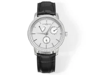 PPF Factory Vacheron Constantin Traditionnelle 83520/000R-9909 Mechanical Watch – Silver Dial, Black Leather Strap, Multi-Function Design, Best Super Clone Quality