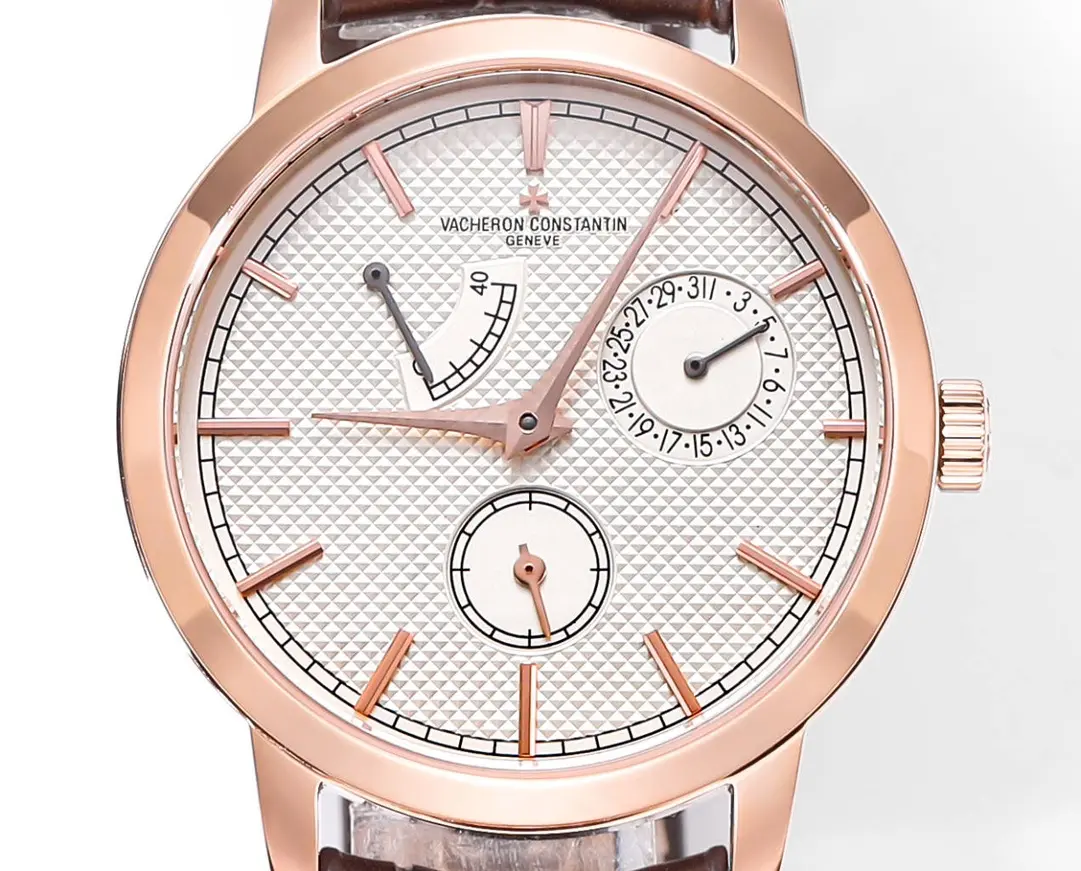 PPF Factory Vacheron Constantin Traditionnelle 83520/000R-9909 Rose Gold Mechanical Watch with Brown Leather Strap – Best Super Clone Edition - 图片 3