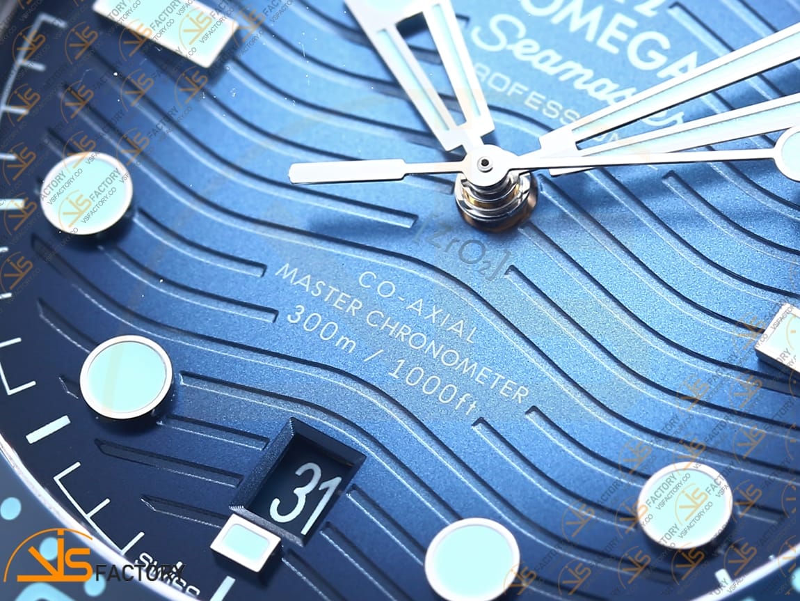VS Factory Omega Seamaster 300 Summer Blue Dial Steel Bracelet VS8800 Movement - 图片 8
