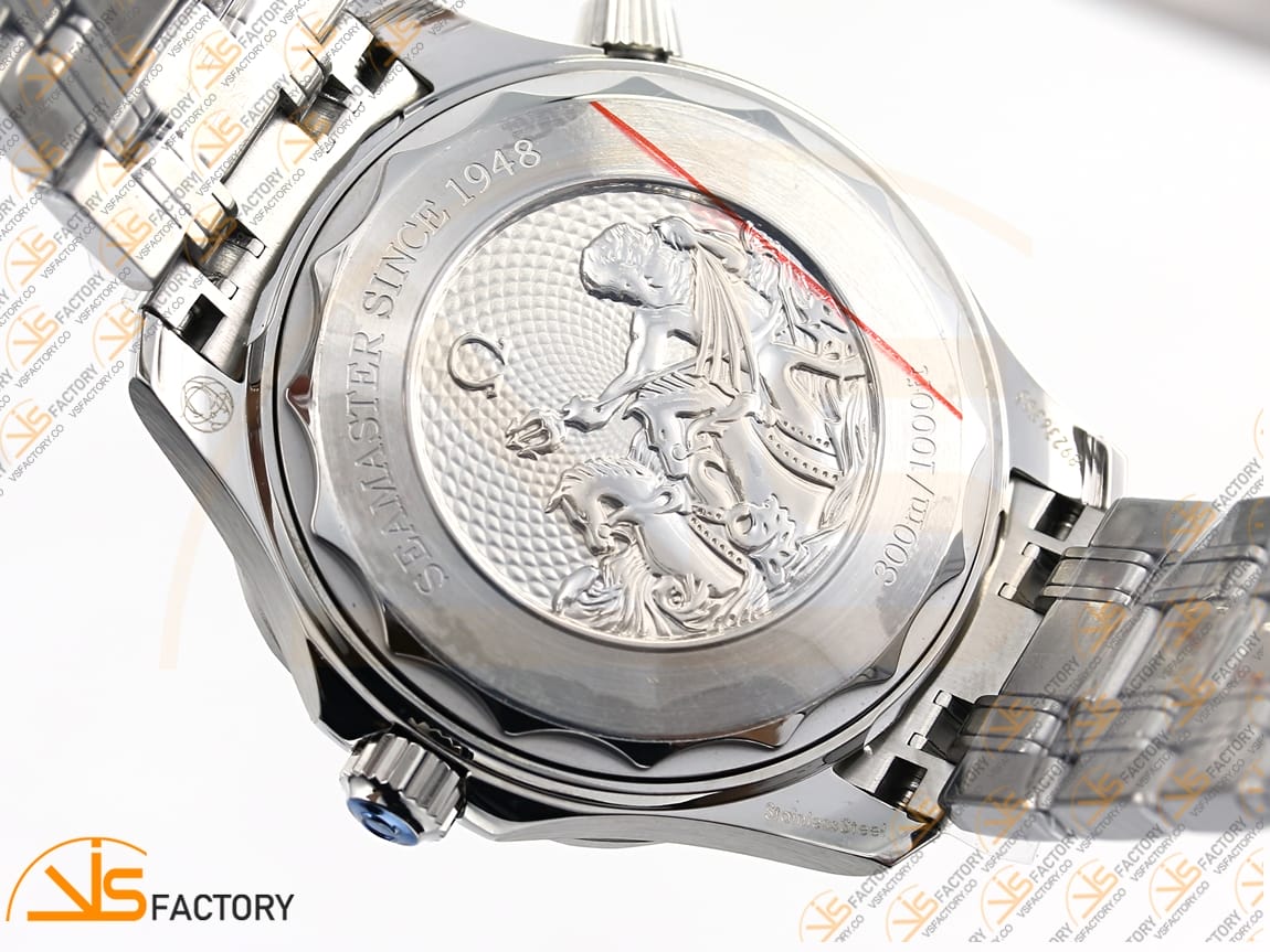 VS Factory Omega Seamaster 300 Summer Blue Dial Steel Bracelet VS8800 Movement - 图片 15