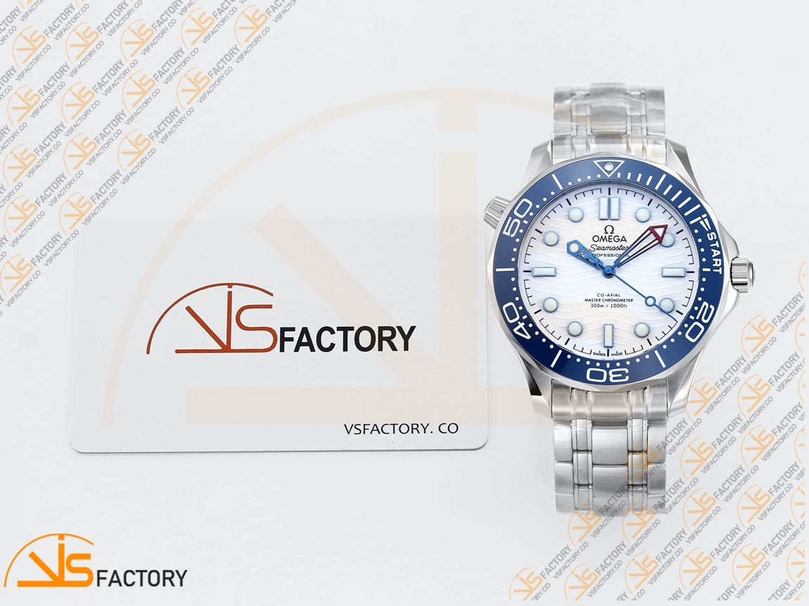VS Factory Omega Seamaster 300M America’s Cup White Dial Stainless Steel VS8800 Movement - 图片 2