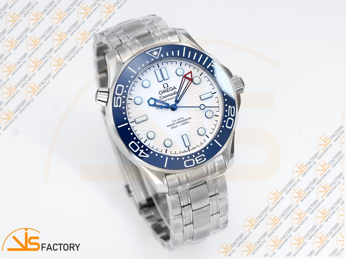 VS Factory Omega Seamaster 300M America’s Cup White Dial Stainless Steel VS8800 Movement - 图片 5