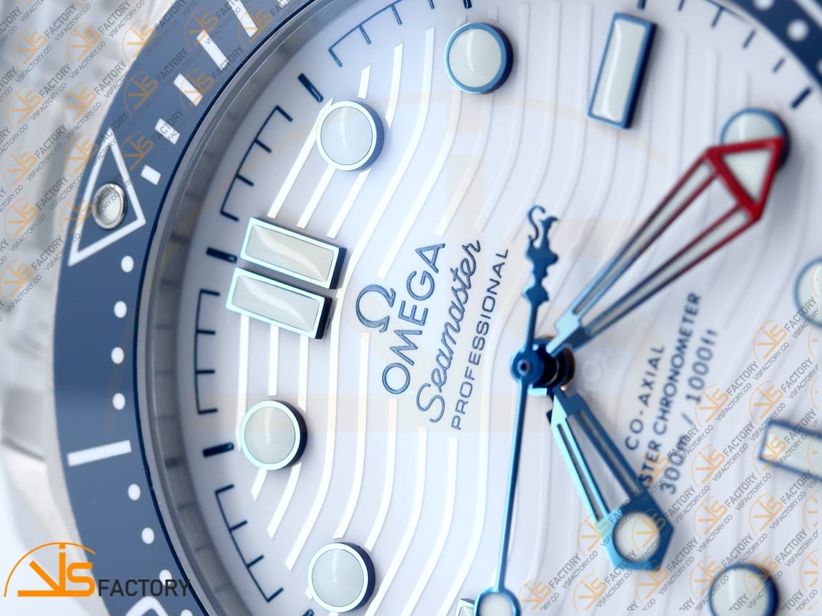 VS Factory Omega Seamaster 300M America’s Cup White Dial Stainless Steel VS8800 Movement - 图片 9
