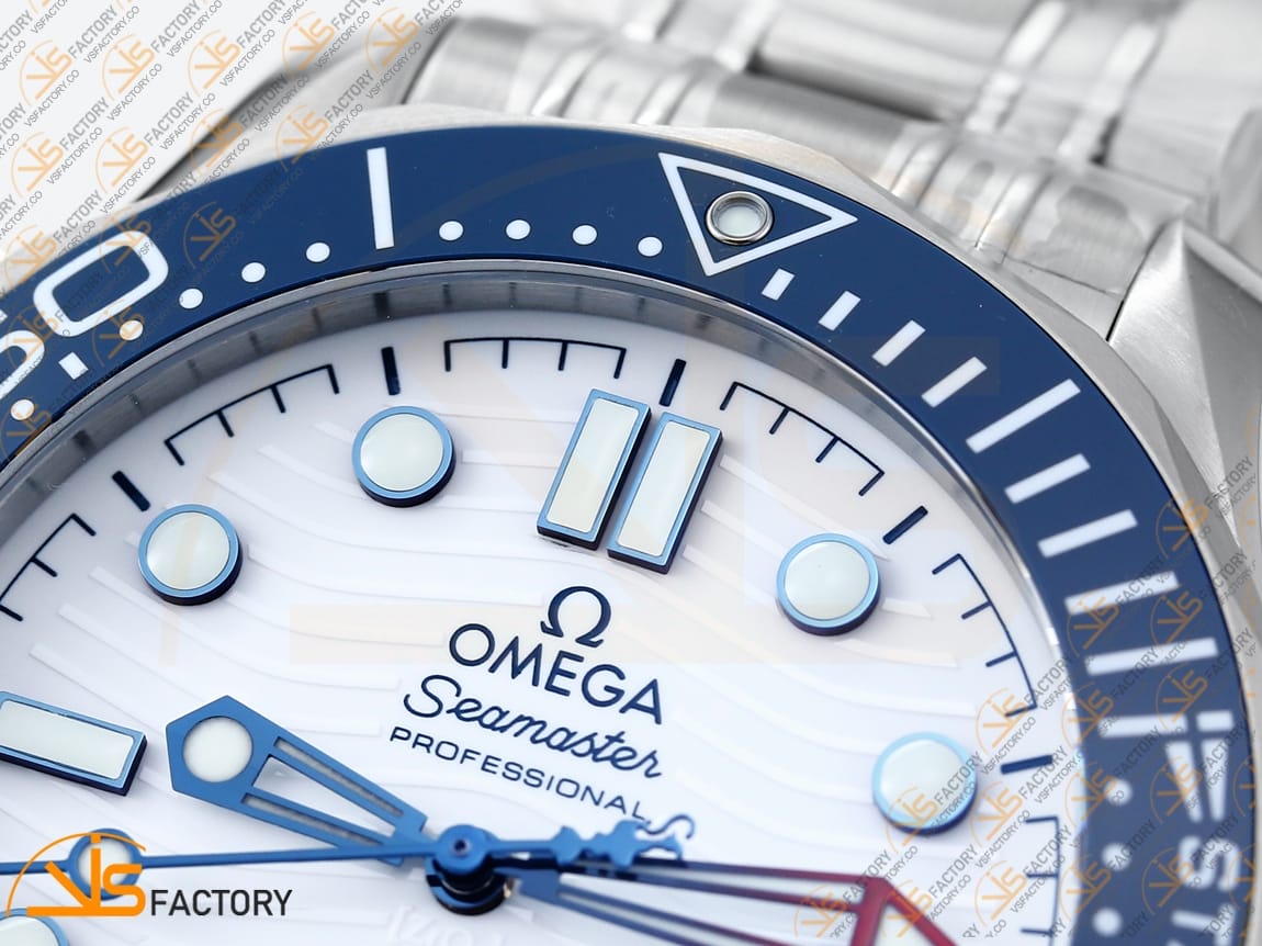 VS Factory Omega Seamaster 300M America’s Cup White Dial Stainless Steel VS8800 Movement - 图片 10