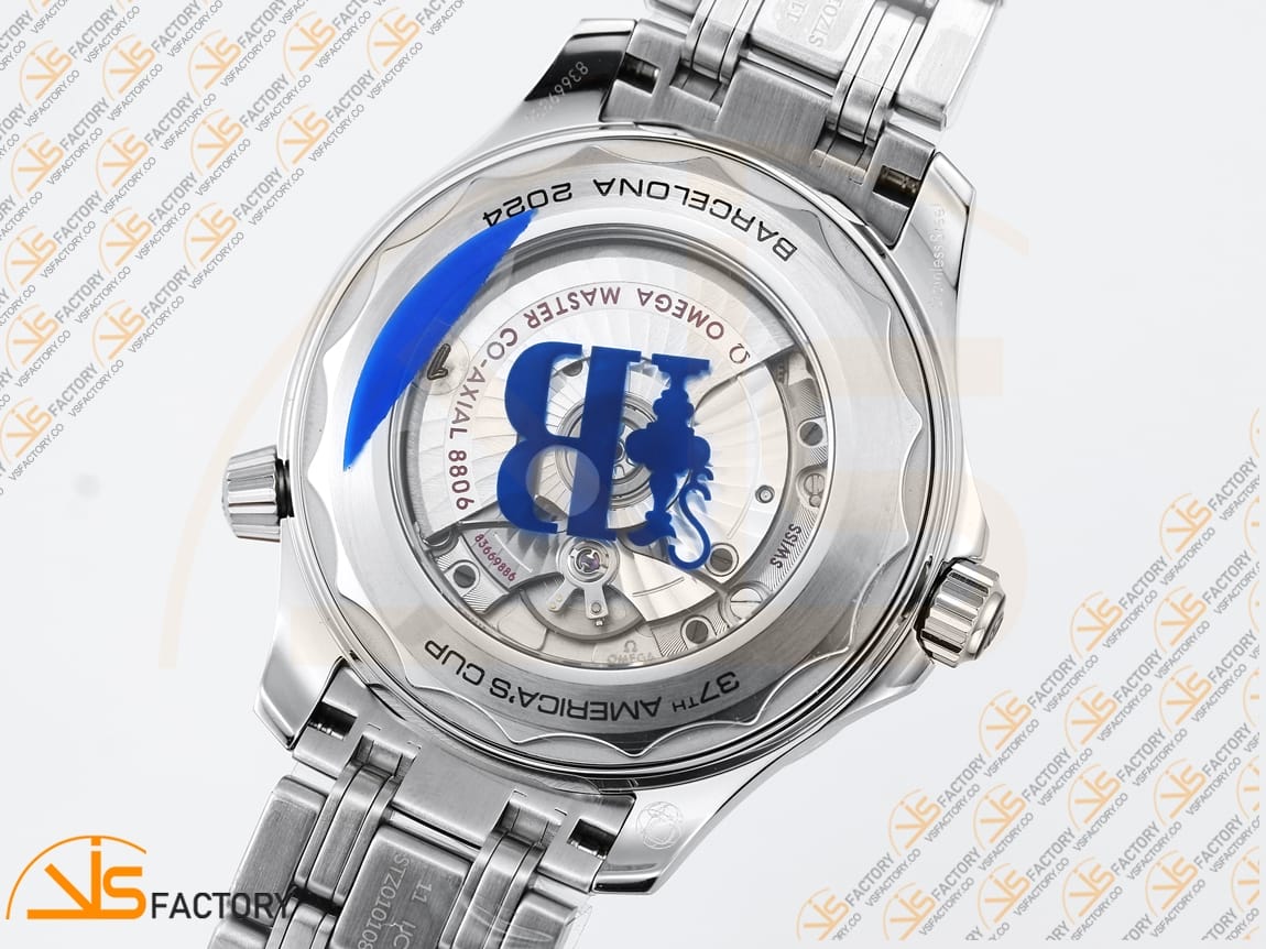 VS Factory Omega Seamaster 300M America’s Cup White Dial Stainless Steel VS8800 Movement - 图片 16