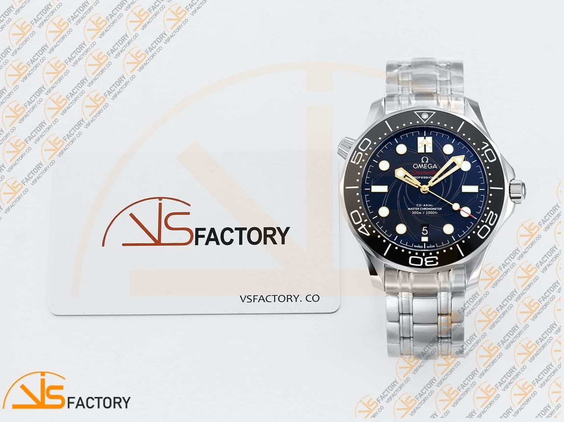 VS Factory Omega Seamaster Diver 300M 007 James Bond Stainless Steel VS8800 Movement - 图片 2