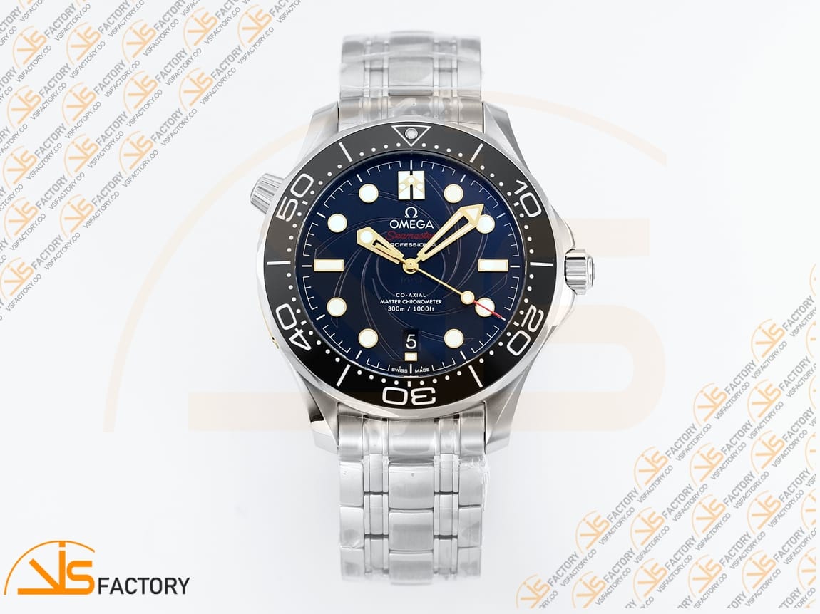 VS Factory Omega Seamaster Diver 300M 007 James Bond Stainless Steel VS8800 Movement - 图片 4