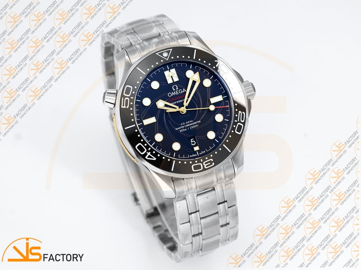 VS Factory Omega Seamaster Diver 300M 007 James Bond Stainless Steel VS8800 Movement - 图片 5