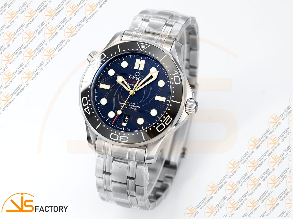 VS Factory Omega Seamaster Diver 300M 007 James Bond Stainless Steel VS8800 Movement - 图片 6