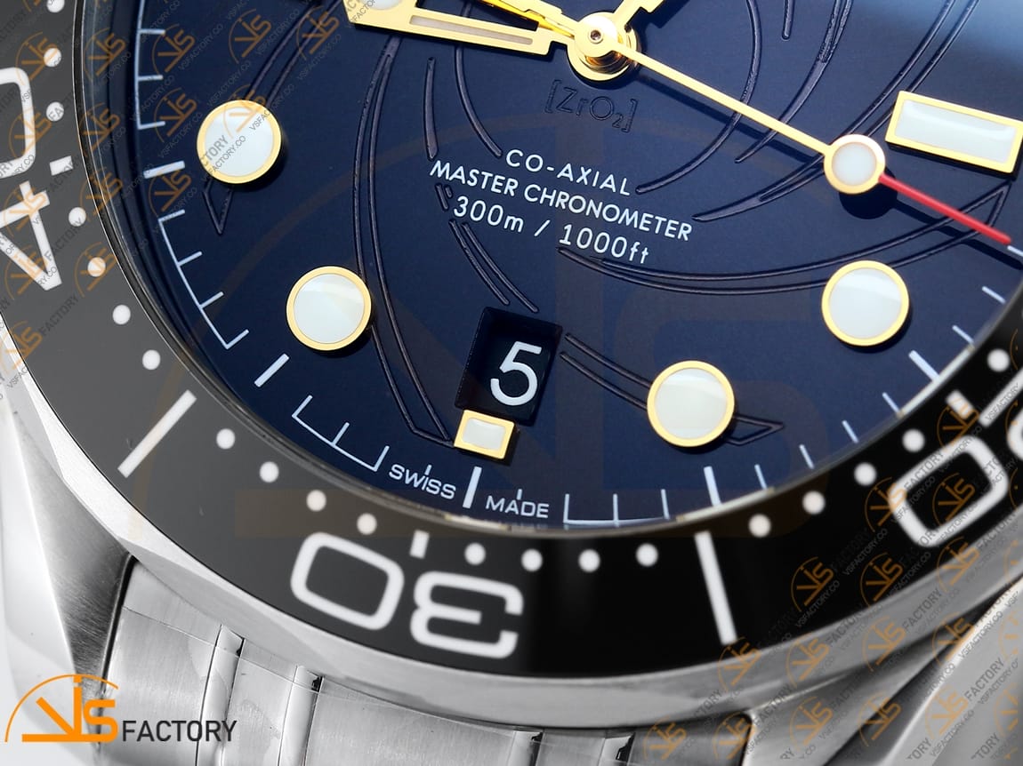 VS Factory Omega Seamaster Diver 300M 007 James Bond Stainless Steel VS8800 Movement - 图片 7