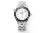 VS Factory Omega Seamaster Diver 300M Black Ceramic White Dial Steel Bracelet VS8800 Movement