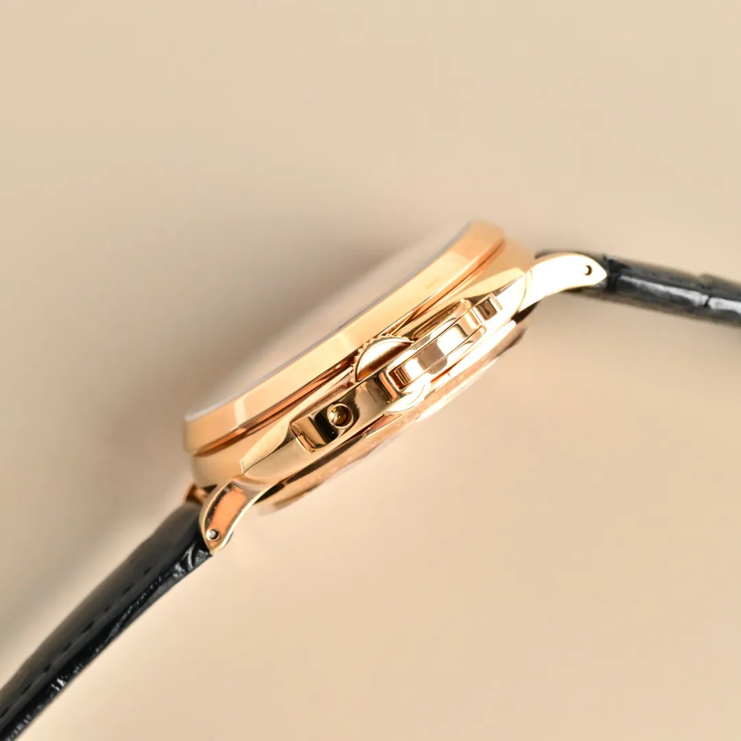 VS Factory Panerai Luminor Automatic Black Dial Rose Gold Case Black Alligator Leather Strap Men’s Luxury Watch - 图片 6