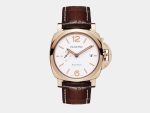 VS Factory Panerai Luminor Due PAM1042 White Dial Rose Gold Leather P.900 Movement