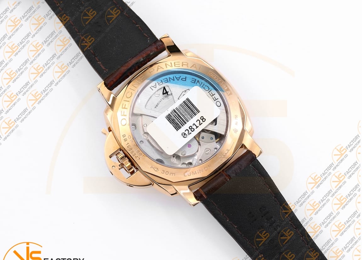 VS Factory Panerai Luminor Due PAM1042 White Dial Rose Gold Leather P.900 Movement - 图片 13