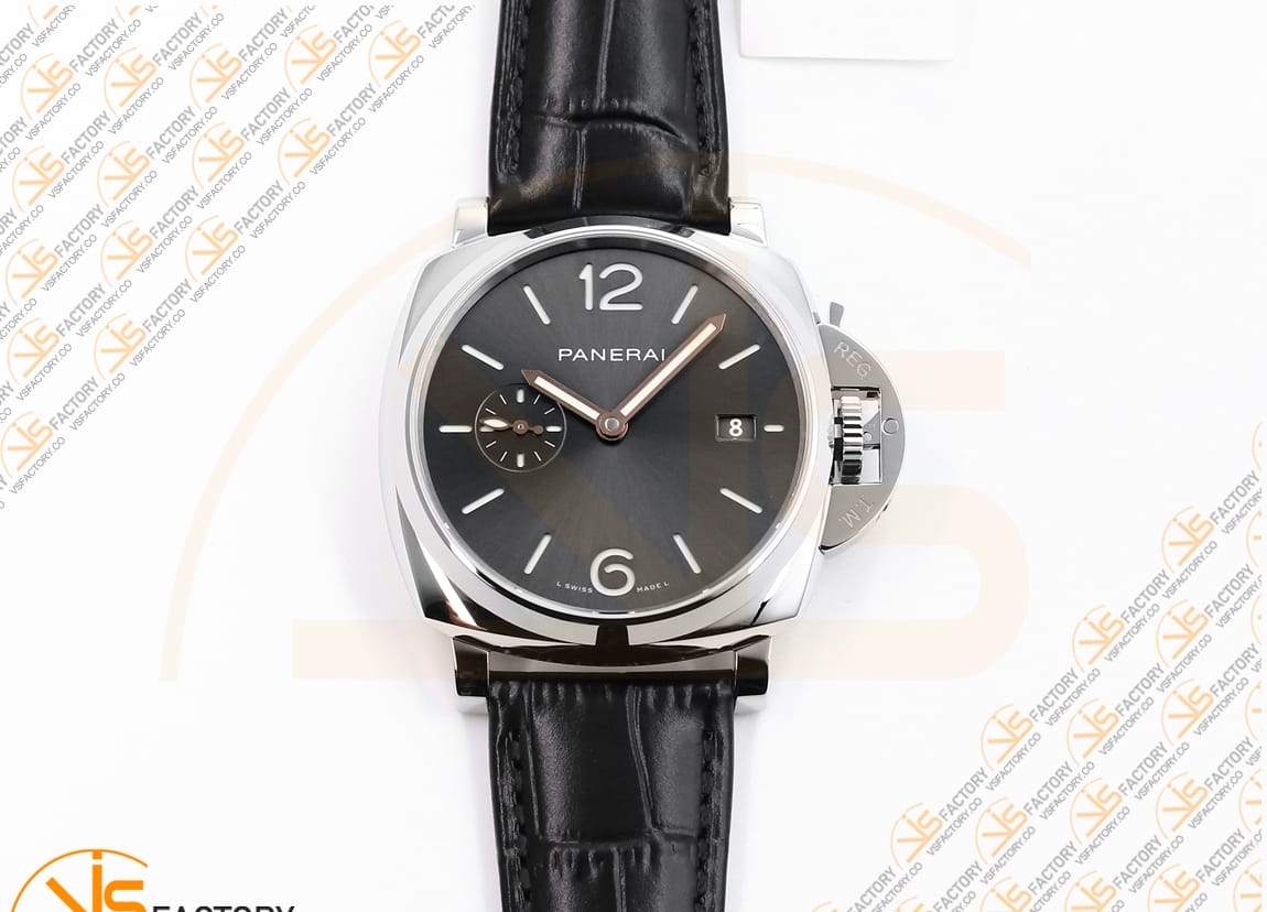 VS Factory Panerai Luminor Due PAM1250 Gray Dial Steel Leather P.900 Movement - 图片 4
