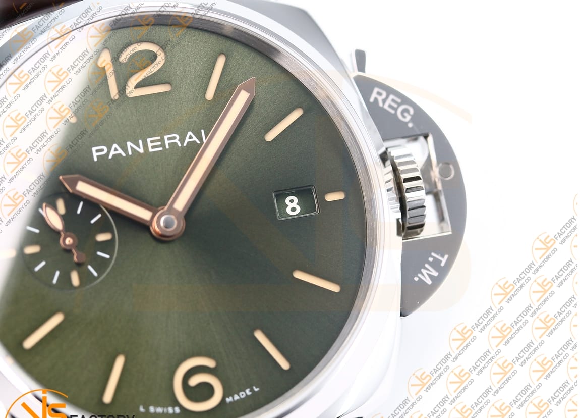 VS Factory Panerai Luminor Due PAM1329 Green Dial Stainless Steel P.900 Movement - 图片 6