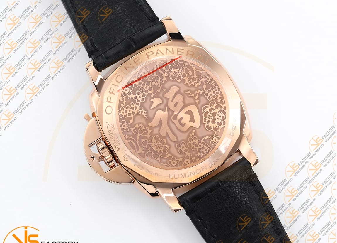 VS Factory Panerai Luminor Due PAM908 FU Black Dial Rose Gold Leather Asia XXXIV Movement - 图片 13