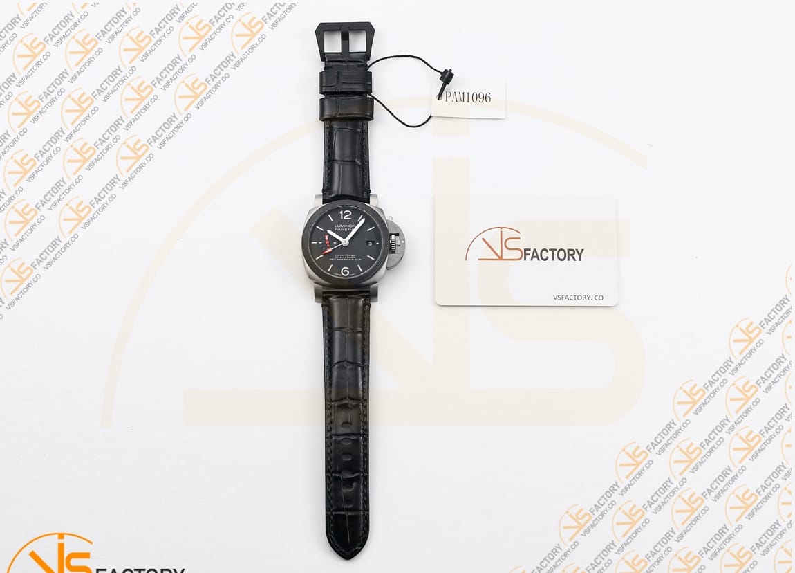 VS Factory Panerai Luminor GMT PAM1096 Black Dial Titanium P.9011 Movement - 图片 2